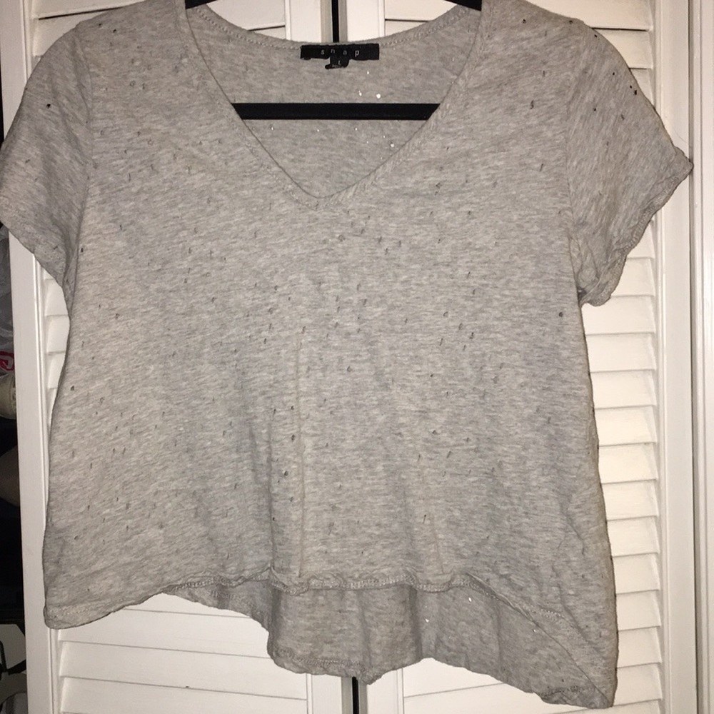 Distressed T shirt